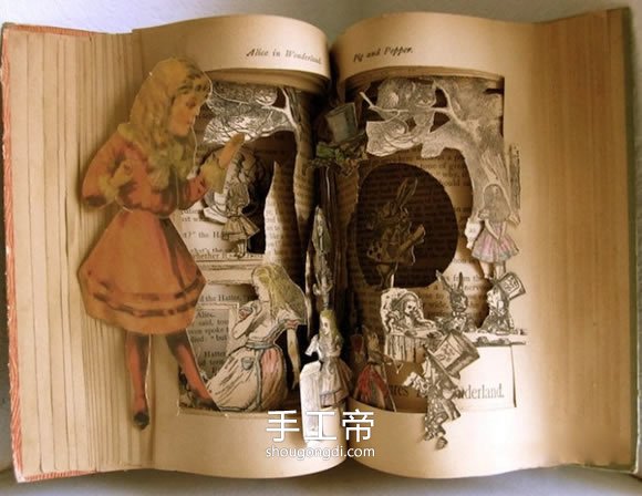 舊書再造：廢舊書籍變身藝術品紙雕創作