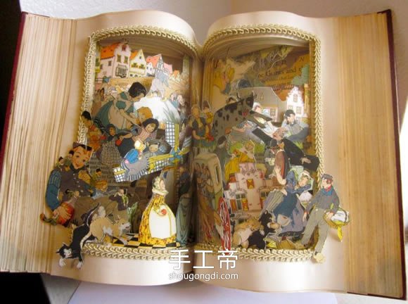 舊書再造：廢舊書籍變身藝術品紙雕創作