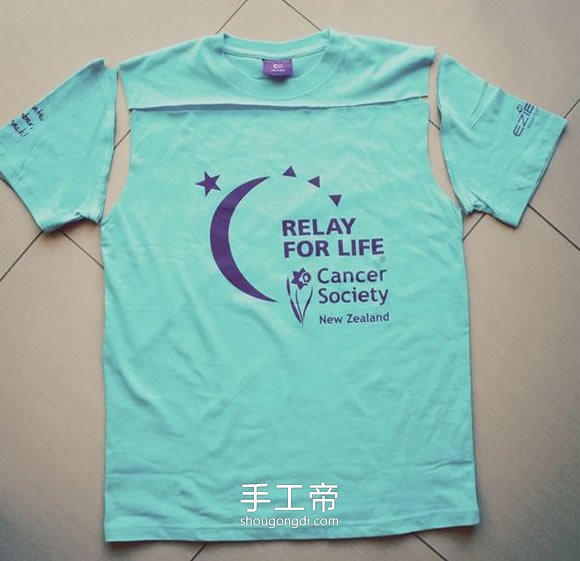 舊T恤改造吊帶背心DIY教學：簡單步驟變款時尚涼衣