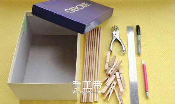 用鞋盒制作桌面足球｜自制桌面足球玩具详细做法