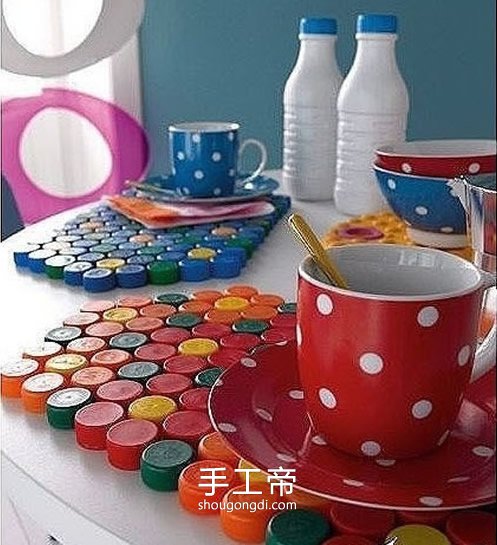 塑料瓶盖手工DIY：10款精美废物利用创意