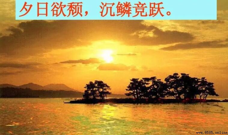 夕日欲颓是什么意思