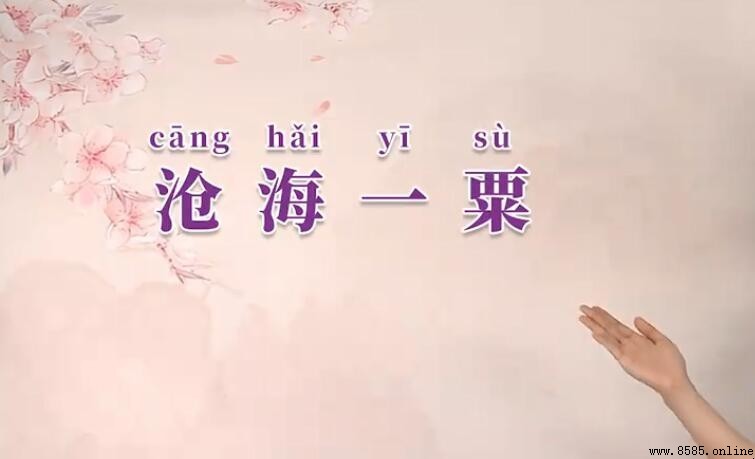 如何造「沧海一粟」的句子