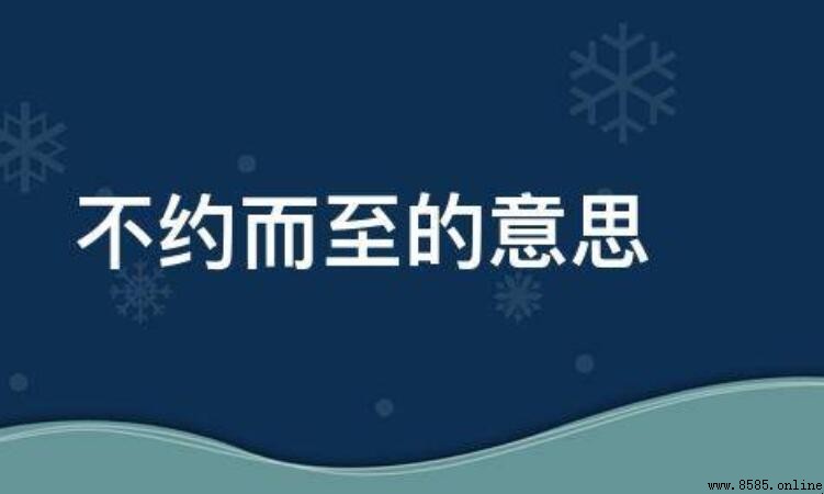 不約而至的含義與詞源解析