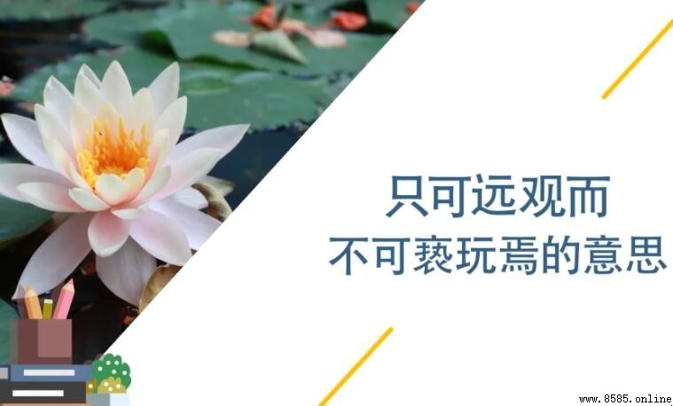 只可遠觀而不可亵玩焉的含義與原文解析