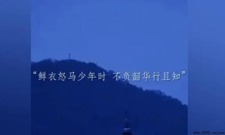 鮮衣怒馬少年時下一句