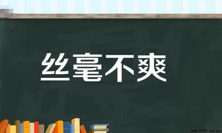 絲毫不爽的意思與用法