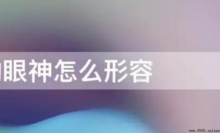 眼神怎麼形容：十種生動描寫與比喻