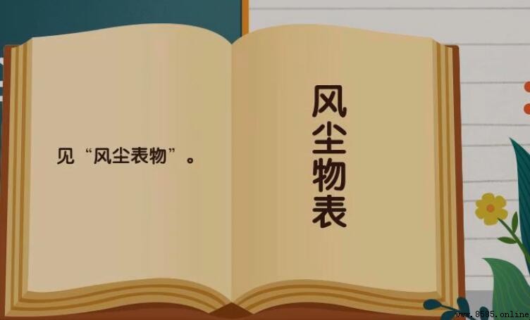 風塵物表的含義與出處