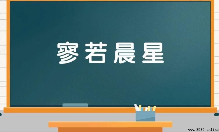 「寥若晨星」怎麼用?意思與用法全解析