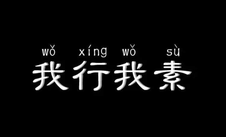 關於我行我素的句子與使用範例