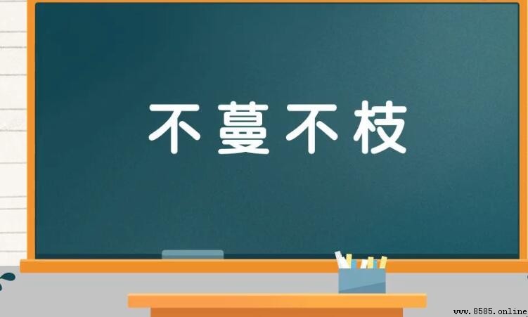 不蔓不枝的近義與反義詞