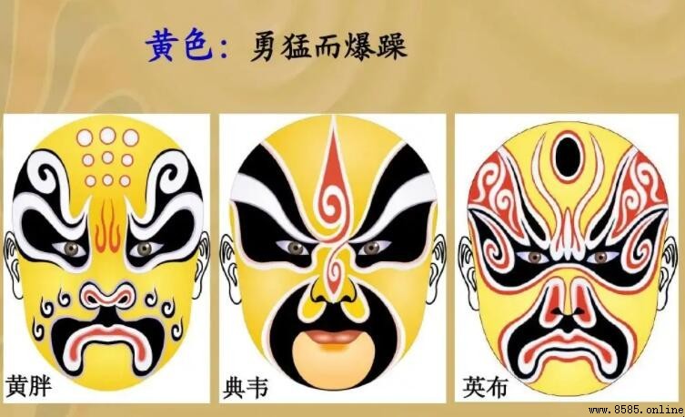 京剧黄色脸谱代表什么性格与人物