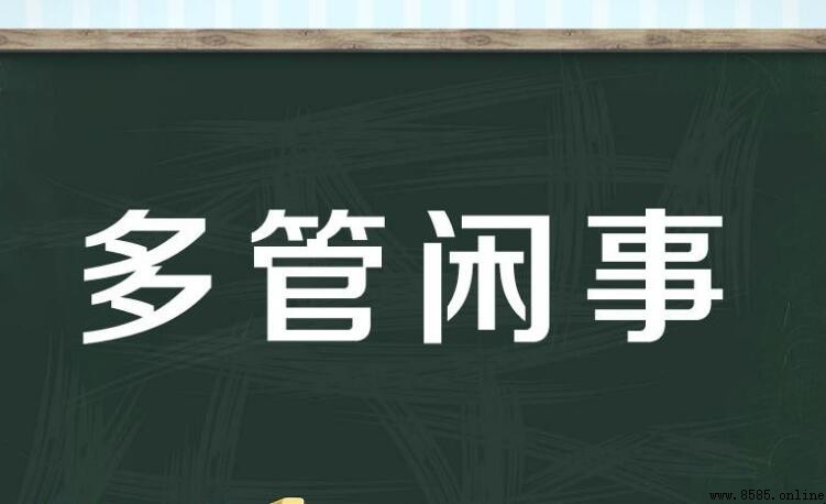 罵自己多管閒事的句子有哪些