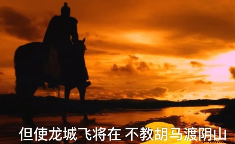 但使龙城飞将在不教胡马度阴山的意思