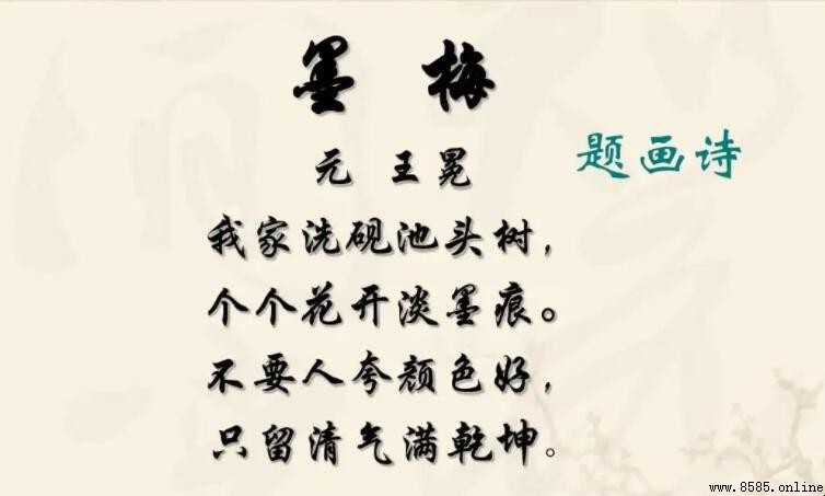 不要人夸好颜色只留清气满乾坤的意思