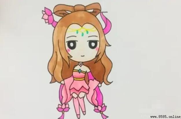 貂蝉简笔画怎么画