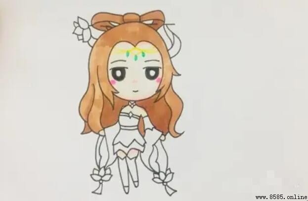 貂蝉简笔画怎么画