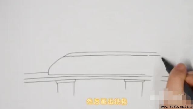 高鐵簡筆畫步驟教學：輕鬆畫出高速列車