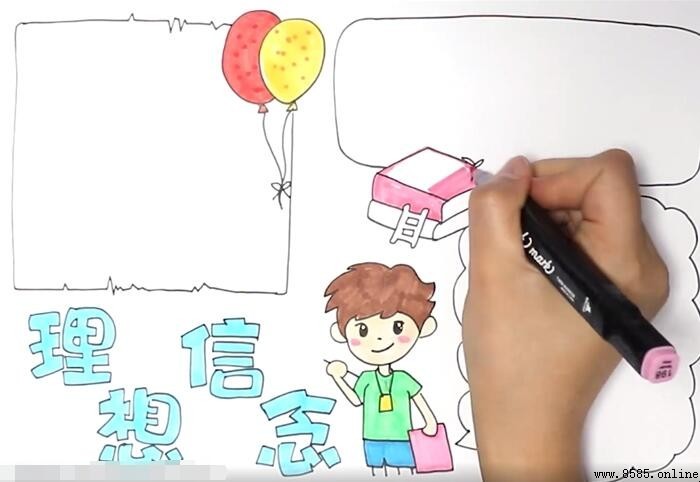 理想信念手抄報繪製指南：步驟與技巧