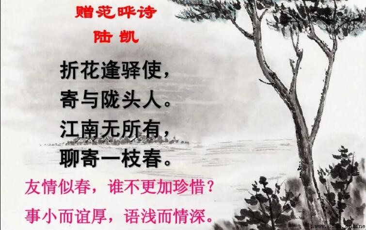 江南無所有,聊贈一枝春的意思解讀與詩詞背景