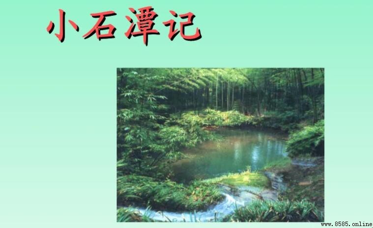 潭中魚可百許頭出處解析:柳宗元《小石潭記》