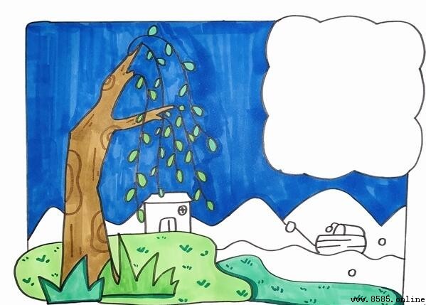 《春夜喜雨》古詩畫法：五步創作配畫教程