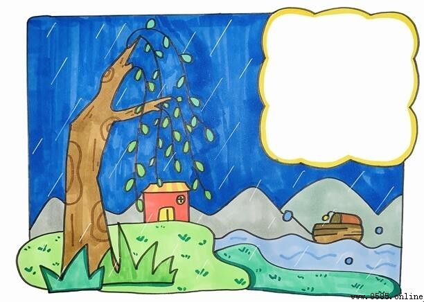 《春夜喜雨》古詩畫法：五步創作配畫教程