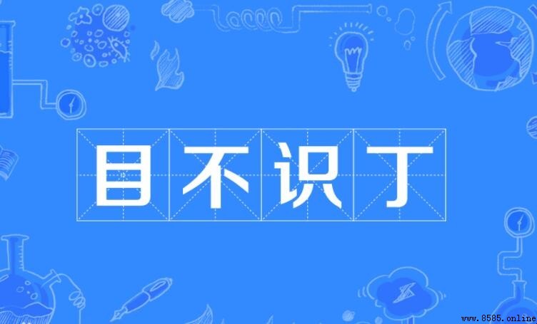 目不識丁怎麼造句：例句與使用情境