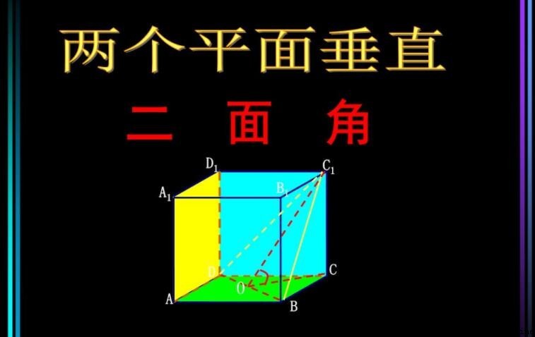 兩個平面垂直的判定定理
