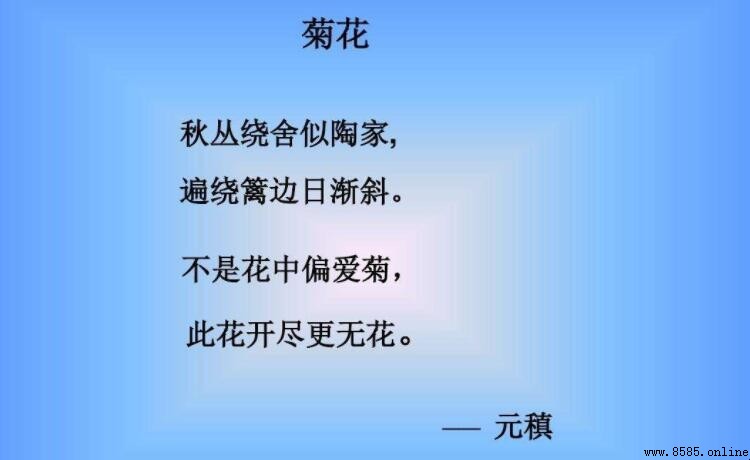 不是花中偏愛菊的下一句是什麼