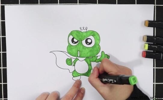 青蛙王子简笔画怎么画