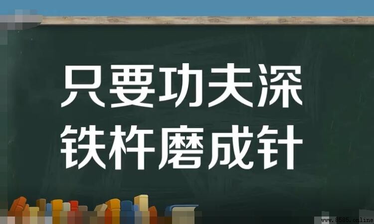 只要功夫深，下一句是什麼？