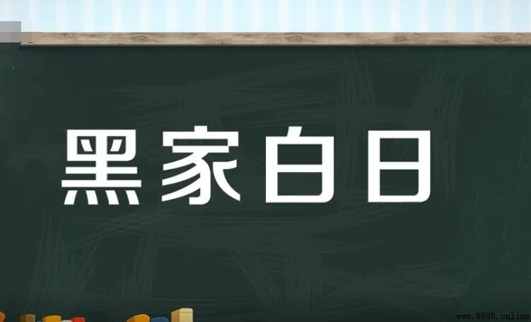 黑家白日的意思