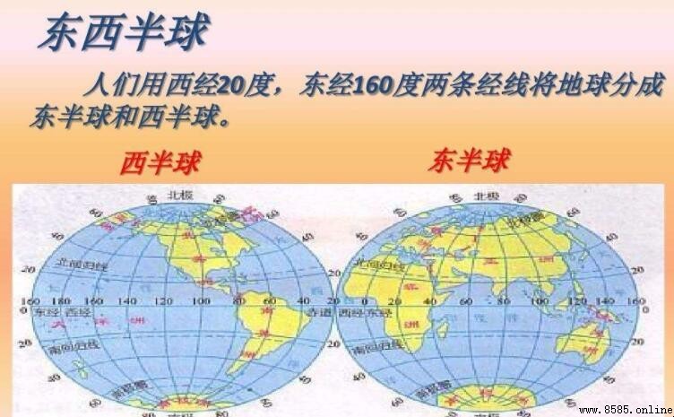 東半球和西半球的劃分界線是什麼