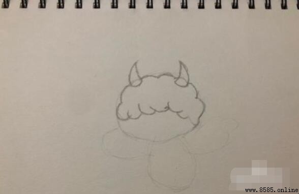恶魔简笔画怎么画