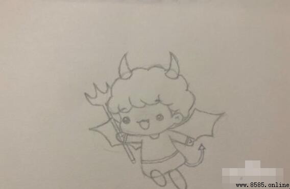 恶魔简笔画怎么画