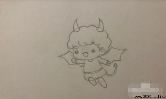 恶魔简笔画怎么画
