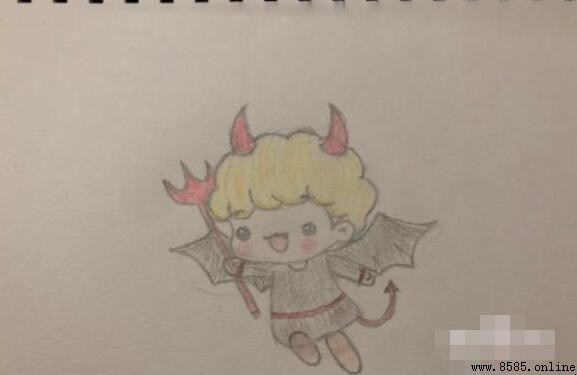 恶魔简笔画怎么画