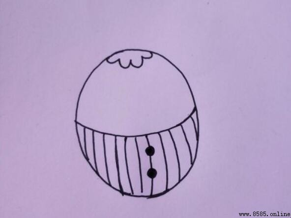 不倒翁簡筆畫教學:10 步畫出搖曳不倒翁