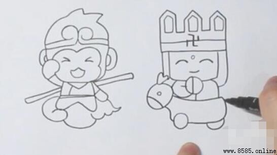 《西游记》师徒四人简笔画怎么画