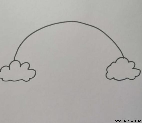 彩虹简笔画怎么画