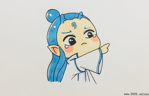 敖丙简笔画怎么画