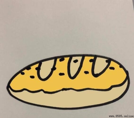 面包简笔画怎么画