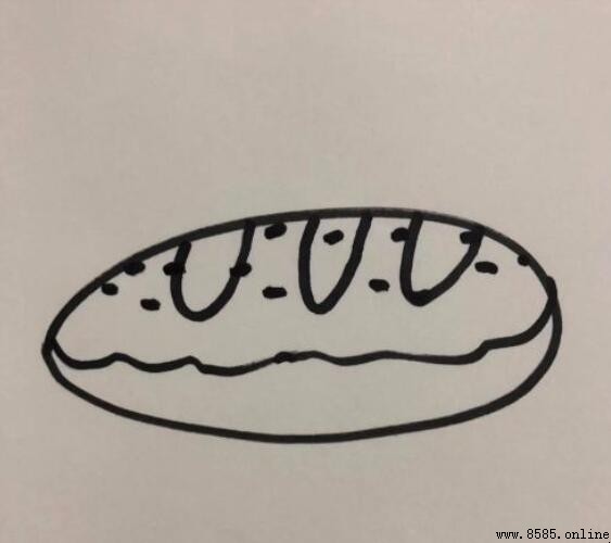 面包简笔画怎么画
