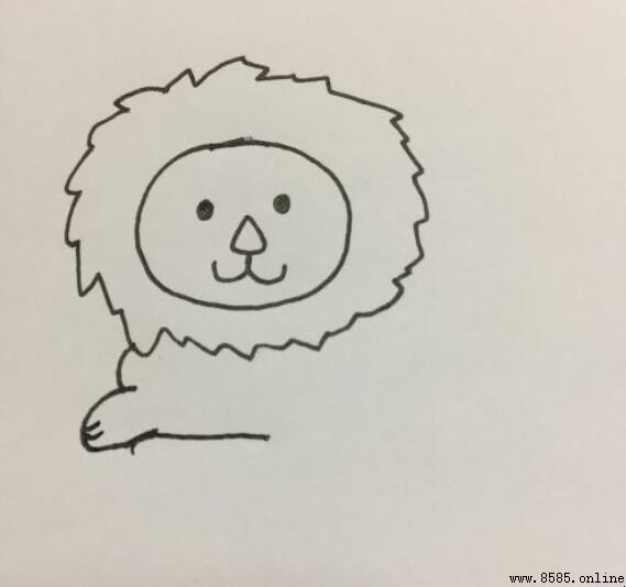 狮子简笔画教程：7步轻松绘制