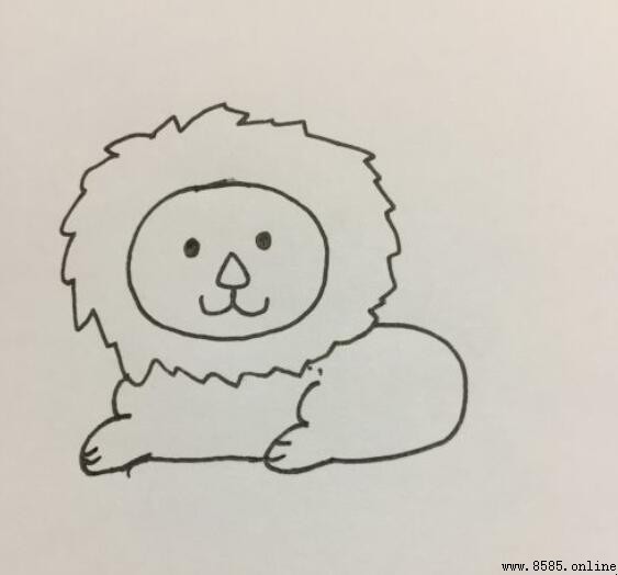 狮子简笔画教程：7步轻松绘制