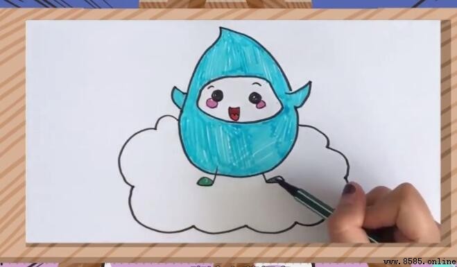 水滴简笔画怎么画