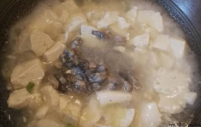 海蛎子肉燉豆腐的步驟