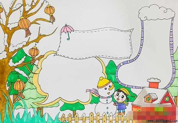 大寒手抄報繪製指南：六步完成節氵慶畫作